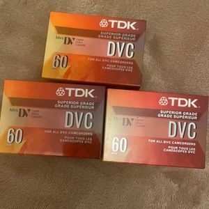TDK 60-Minute Mini DVC Tape $8 each tape, only 2 left